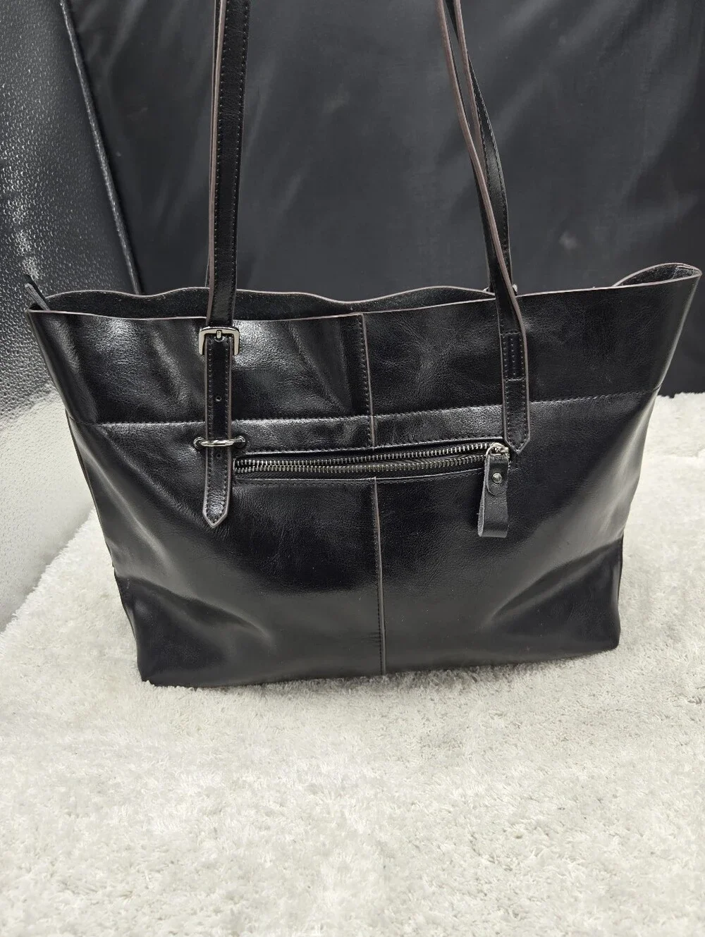 Kattee Vintage Genuine Leather Tote Shoulder Bag for Women Satchel Handbag
